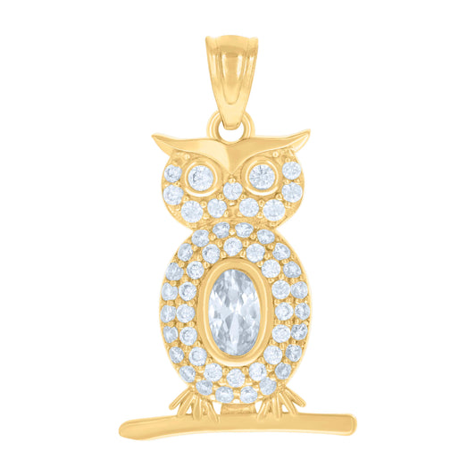 14Kt Gold Cz Pendant