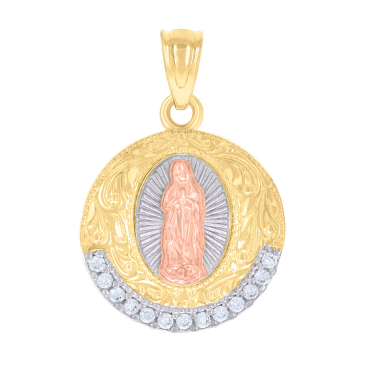 14Kt Gold Cz Pendant