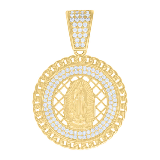 925 Sterling Silver 0.84Ctw Moissanite Pendant