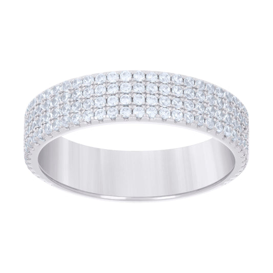 925 Sterling Silver 1.40Ctw Moissanite Ring S6