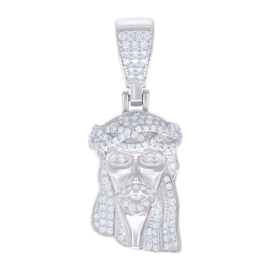 925 Sterling Silver Pendant Moissanite Ctw 0.81