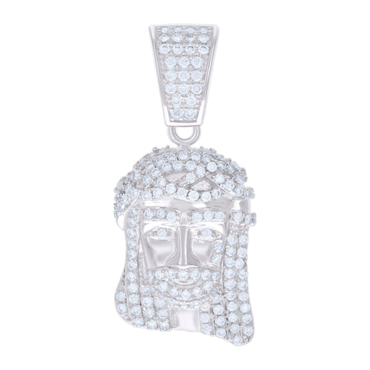 925 Sterling Silver 0.66Ctw Moissanite Pendant