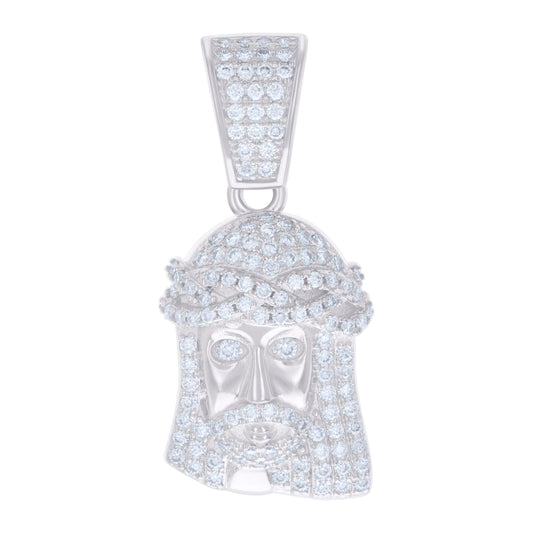 925 Sterling Silver 0.69Ctw Moissanite Pendant