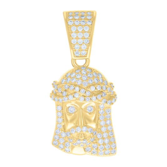 925 Sterling Silver 0.69Ctw Moissanite Pendant