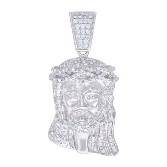 925 Sterling Silver Pendant Moissanite Ctw 0.64