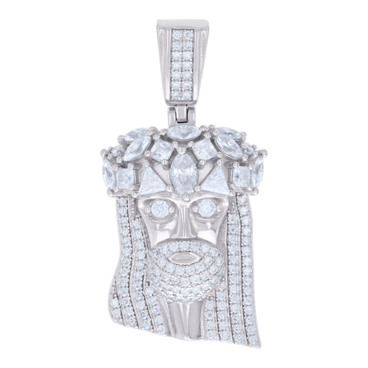 925 Sterling Silver Pendant Moissanite Ctw R:0.77,