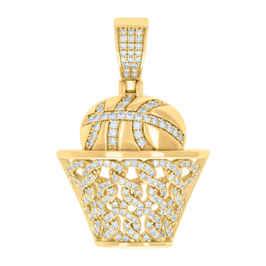 925 Sterling Silver 1.01Ctw Moissanite Pendant