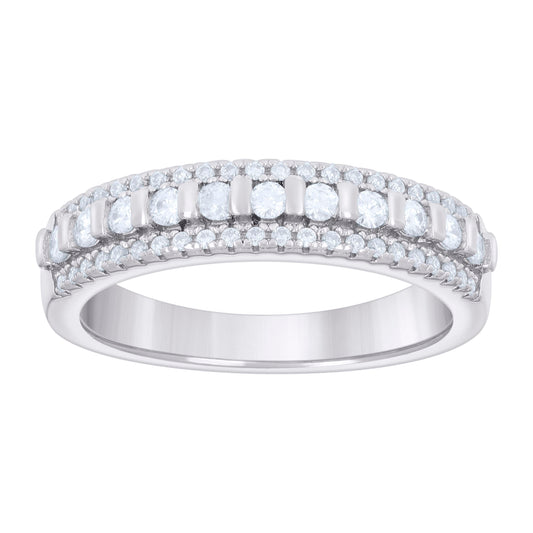 925 Sterling Silver Cz Ring S5