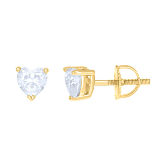 925 Sterling Silver Earring Moissanite Ctw 1.00