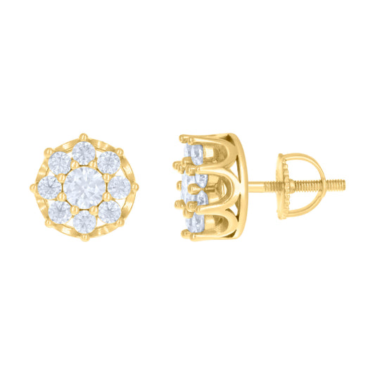 925 Sterling Silver 1.97Ctw Moissanite Earrings