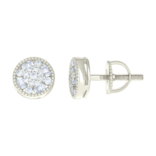 925 Sterling Silver R:0.20Ctw,B:0.25Ctw Moissanite