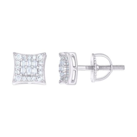 925 Sterling Silver R:0.23Ctw, B:0.23Ctw Moissanit