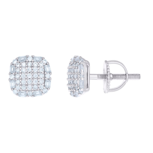 925 Sterling Silver R:0.29Ctw,B:0.30Ctw Moissanite