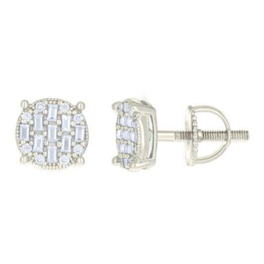 925 Sterling Silver R:0.08Ctw, B:0.51Ctw Moissanit