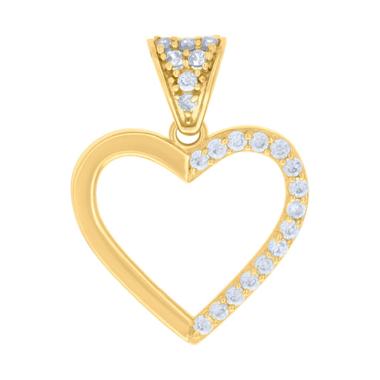 14Kt Gold Cz Pendant