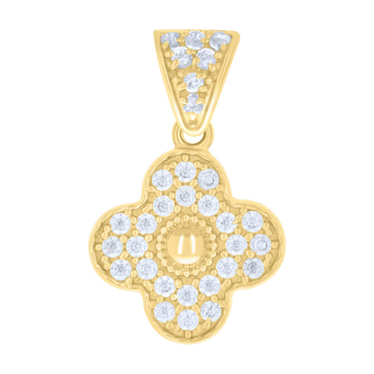 14Kt Gold Cz Pendant