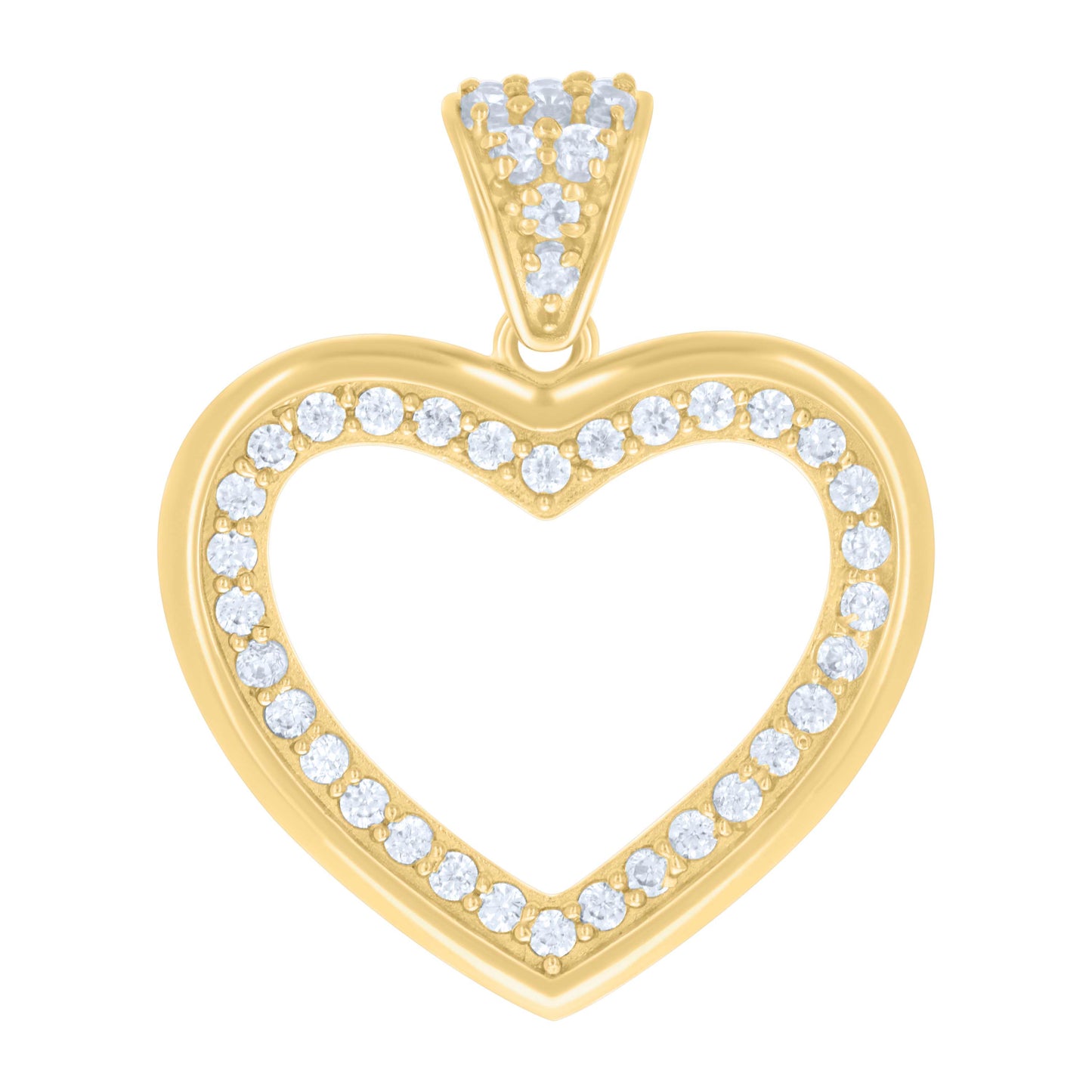 14Kt Gold Cz Pendant