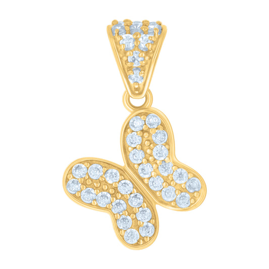 14Kt Gold Cz Pendant