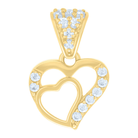 14Kt Gold Cz Pendant