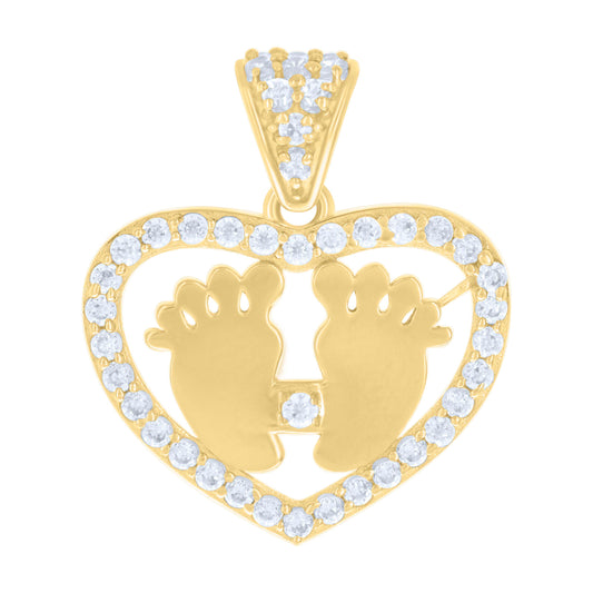 14Kt Gold Cz Pendant