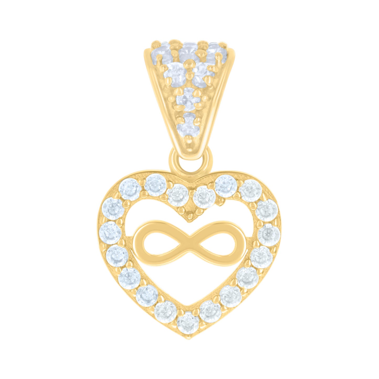14Kt Gold Cz Pendant