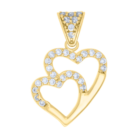 14Kt Gold Cz Pendant