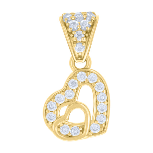 14Kt Gold Cz Pendant