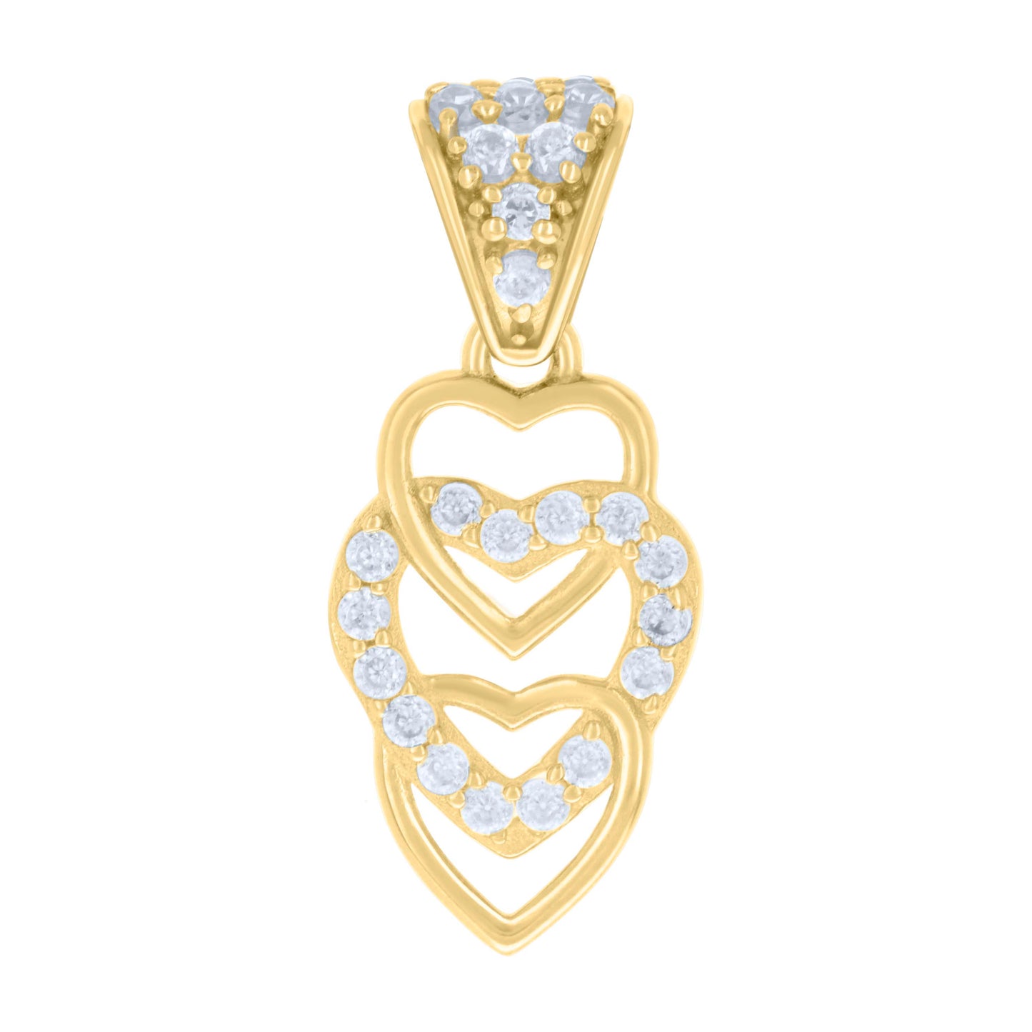 14Kt Gold Cz Pendant