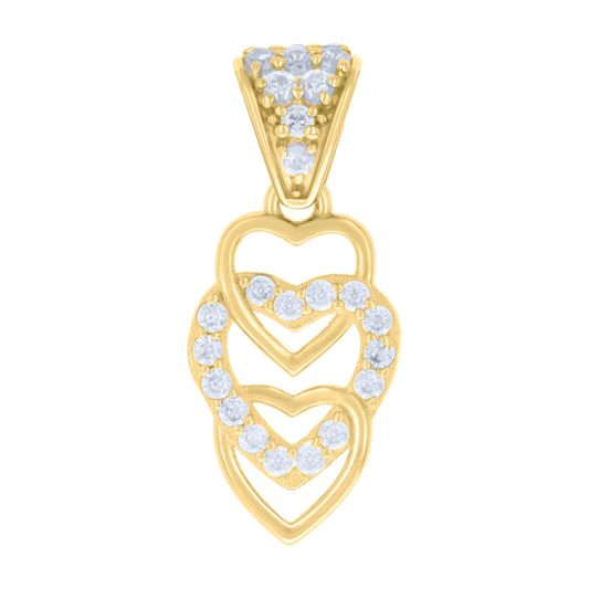 14Kt Gold Cz Pendant