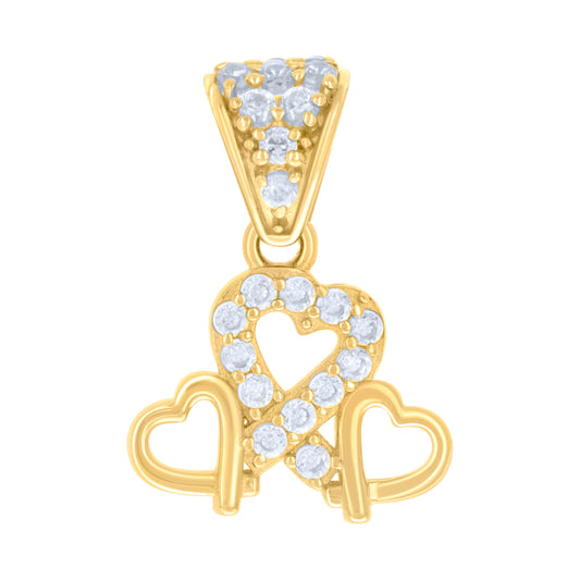 14Kt Gold Cz Pendant