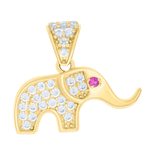 14Kt Gold Cz Pendant