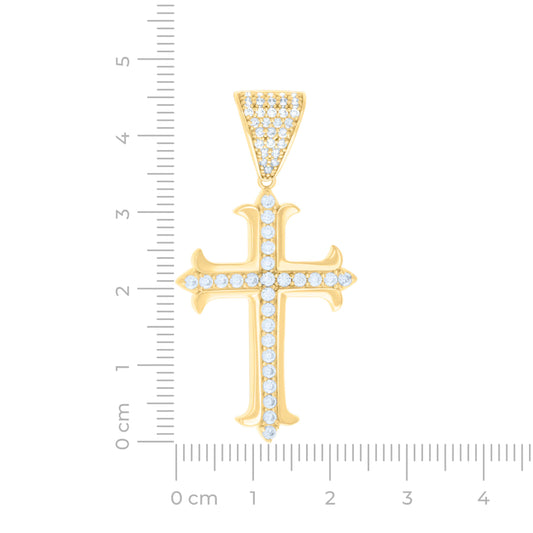 14Kt Gold Cz Pendant