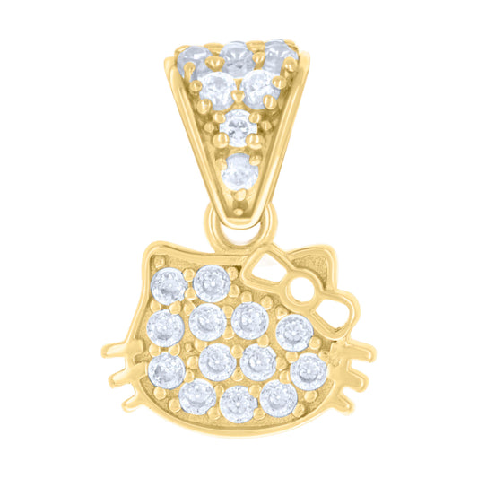 14Kt Gold Cz Pendant