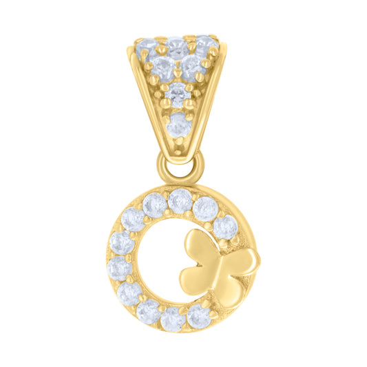 14Kt Gold Cz Pendant