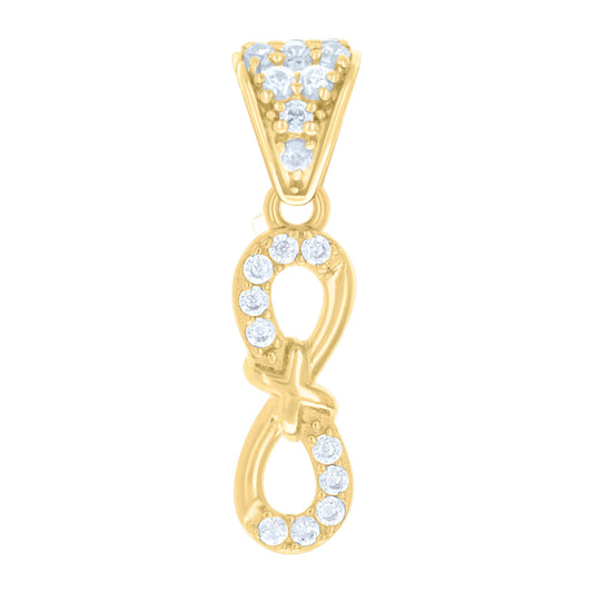 14Kt Gold Cz Pendant