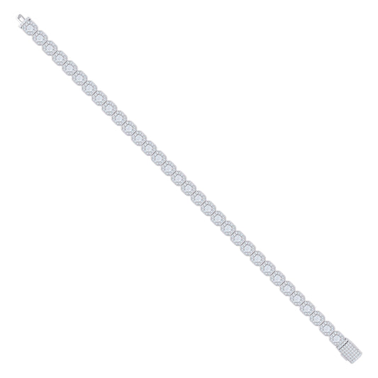 925 Sterling Silver  Moissanite Necklace 6mm