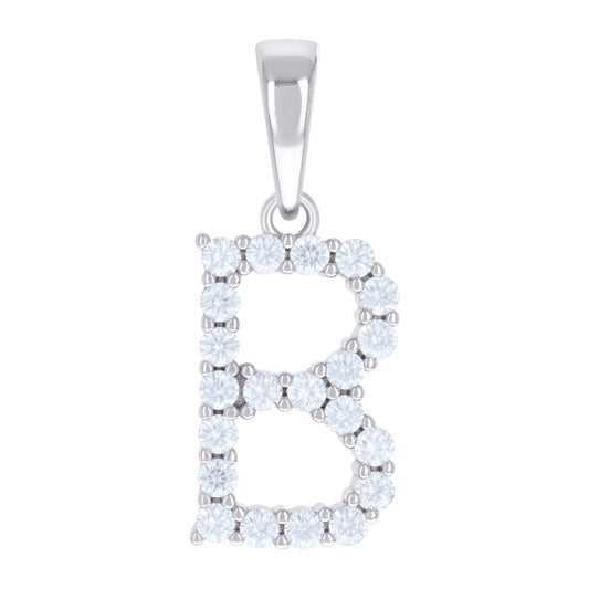 925 Sterling Silver 0.66Ctw Moissanite Pendant Let