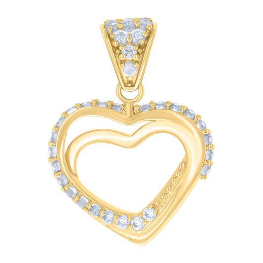 14Kt Gold Cz Pendant