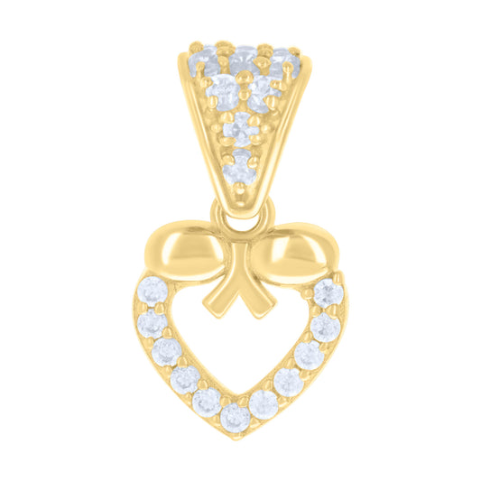14Kt Gold Cz Pendant