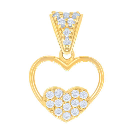 14Kt Gold Cz Pendant
