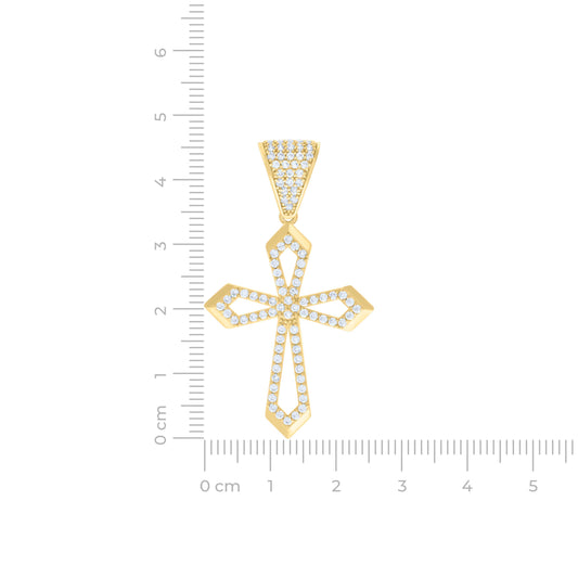 14Kt Gold Cz Pendant