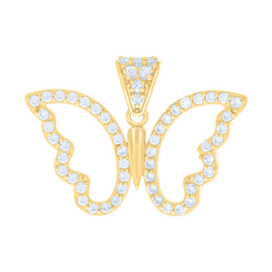 14Kt Gold Cz Pendant