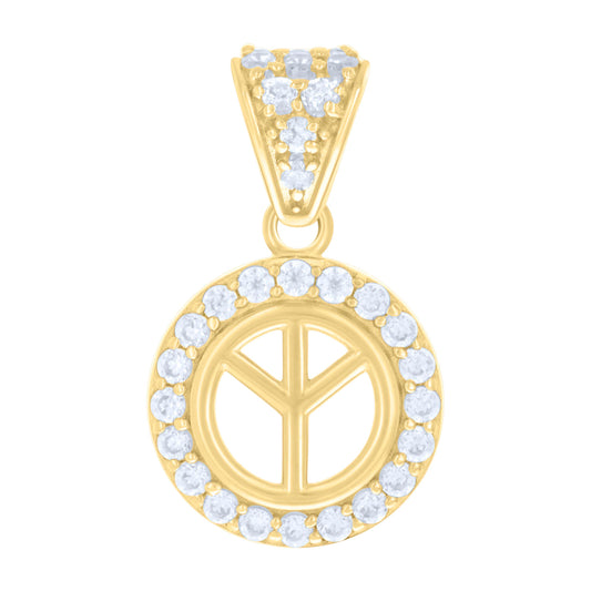 14Kt Gold Cz Pendant