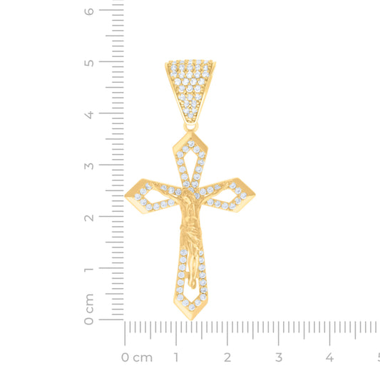 14Kt Gold Cz Pendant