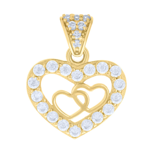 14Kt Gold Cz Pendant