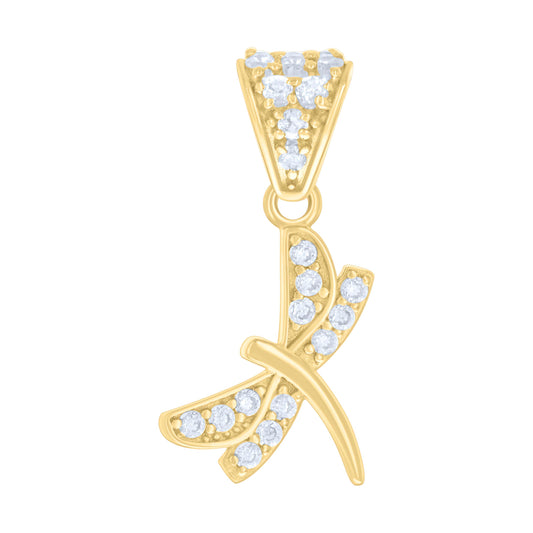 14Kt Gold Cz Pendant