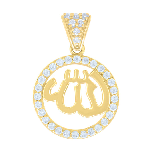 14Kt Gold Cz Pendant