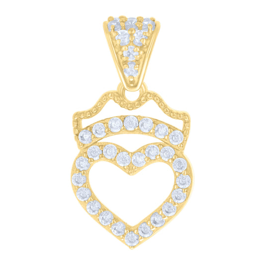 14Kt Gold Cz Pendant