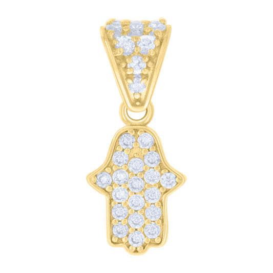 14Kt Gold Cz Pendant