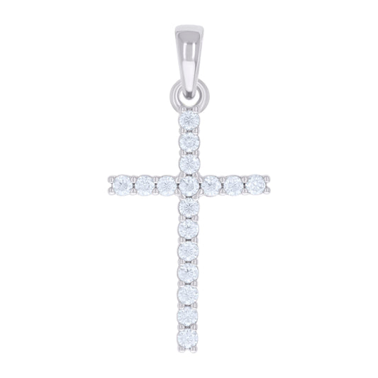 925 Sterling Silver 0.54Ctw Moissanite Pendant